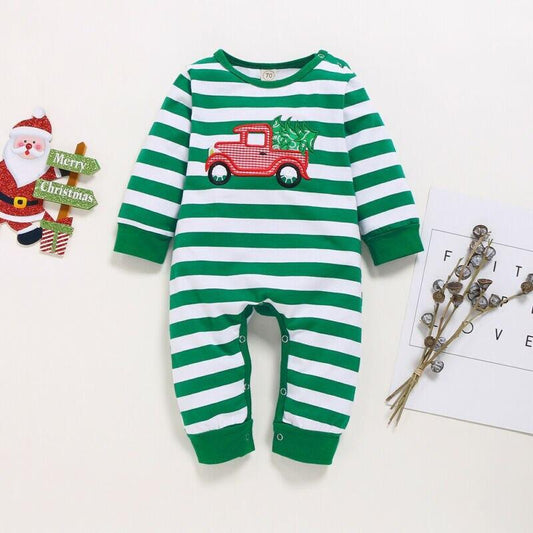 Santa’s Tree Delivery Romper