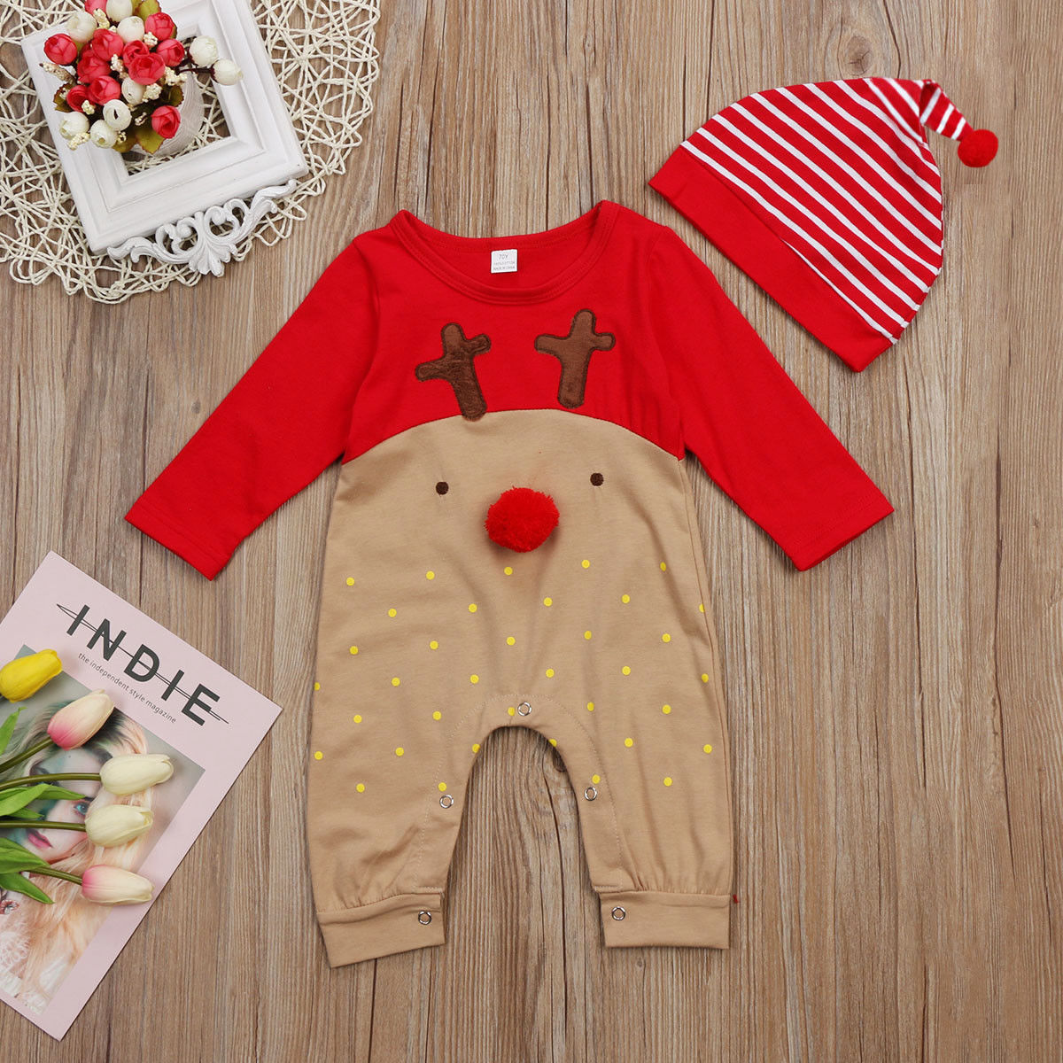 Jolly Deer Romper