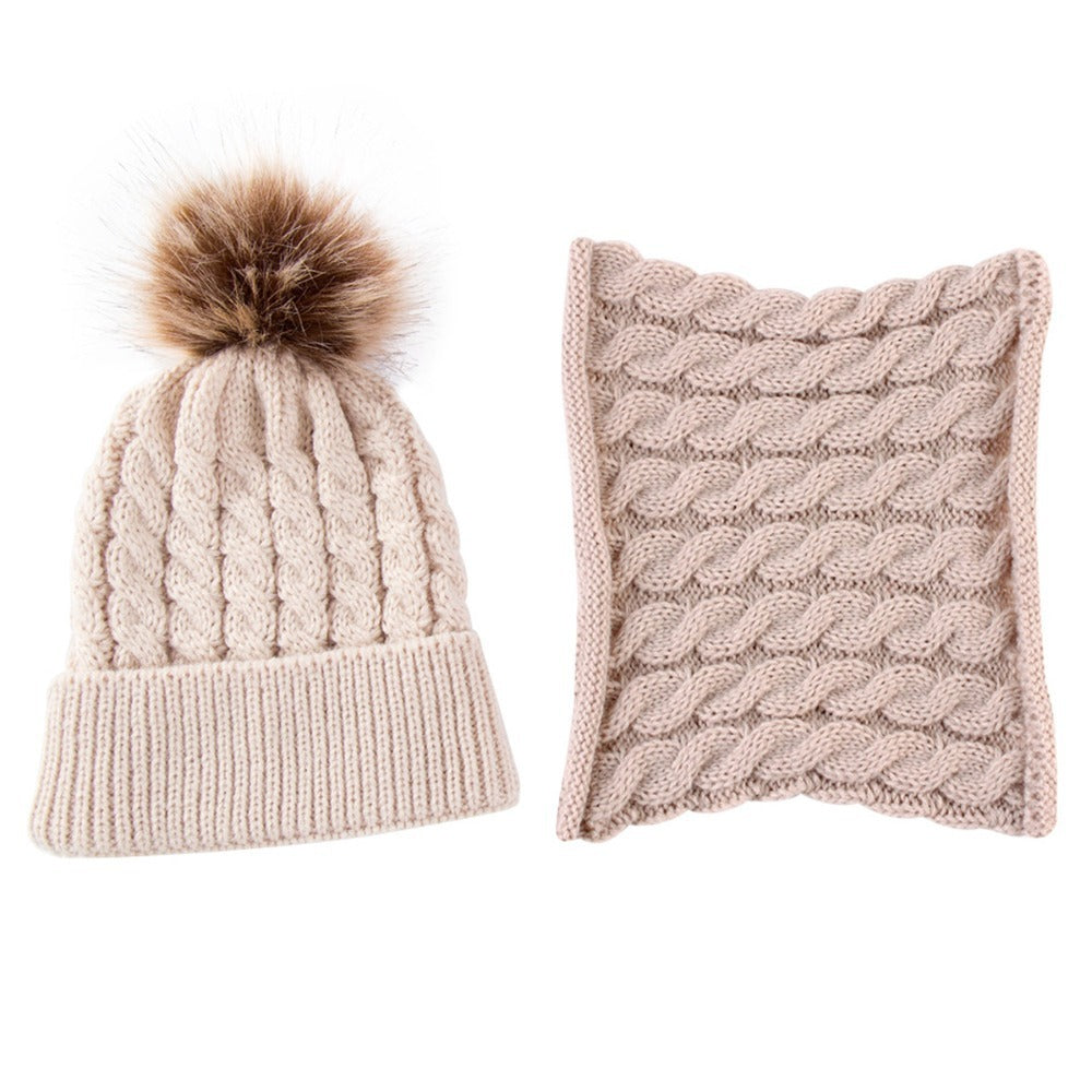 Knitted Cap and Scarf set