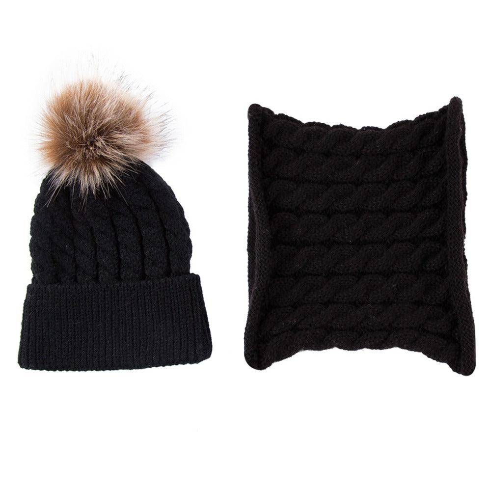 Knitted Cap and Scarf set