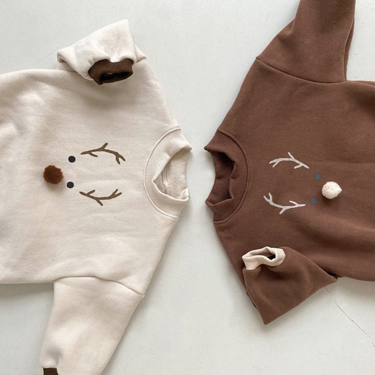 Snuggly Reindeer Romper & Hat