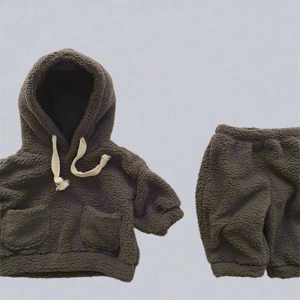 Snuggly Hooded Sweater Two Piece Set